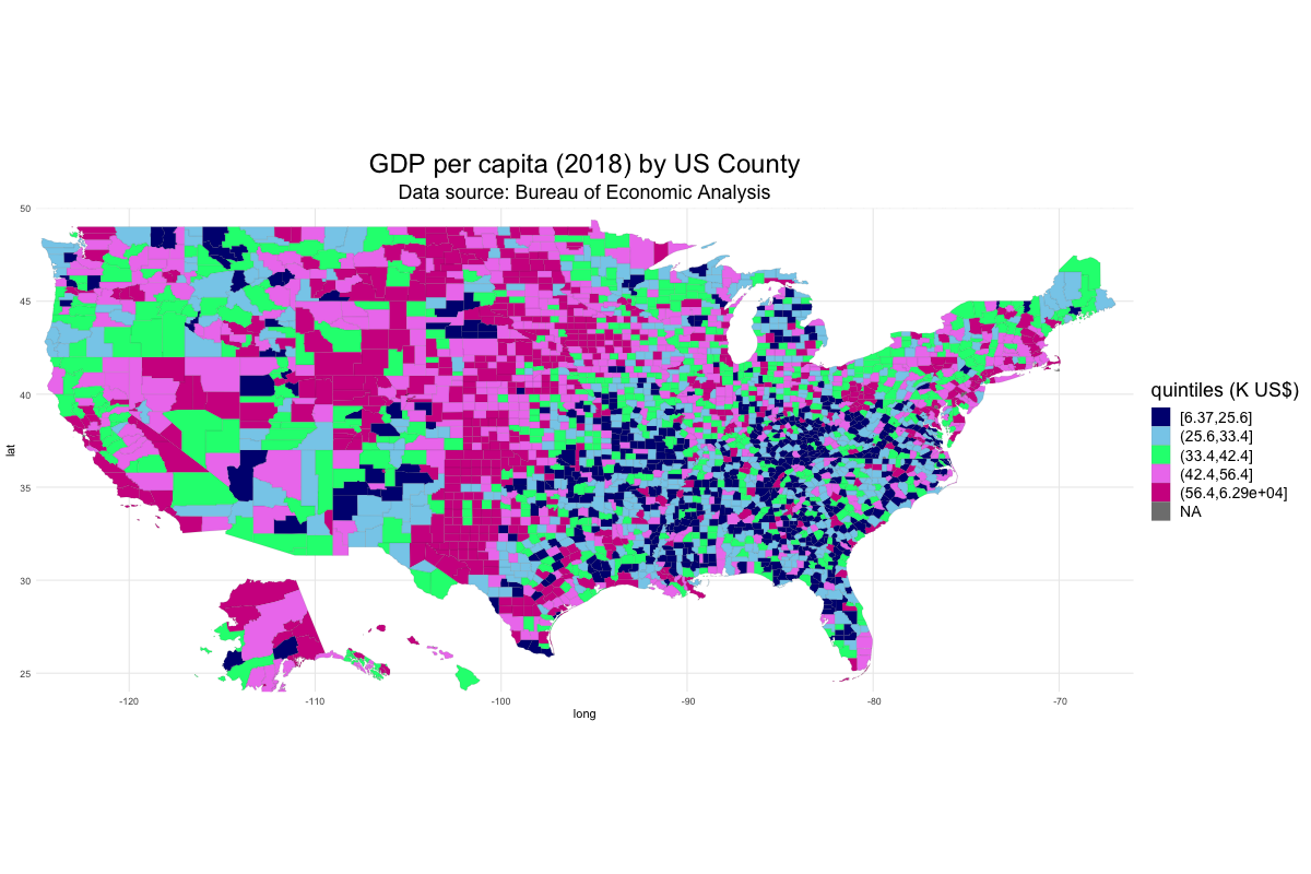 County GDP 2018